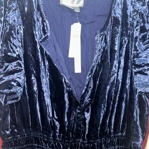 Anthropologie Somerset Navy Velvet Dress
Reg $180